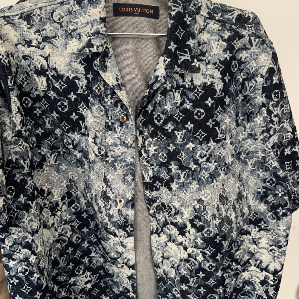 Louis Vuitton Blue Monogram Jacket  guaranteed authenticity like  new